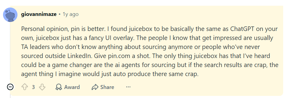 Image Source: Juicebox Reddit Review