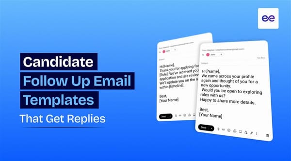 10 Candidate Follow Up Email Templates That Get Replies
